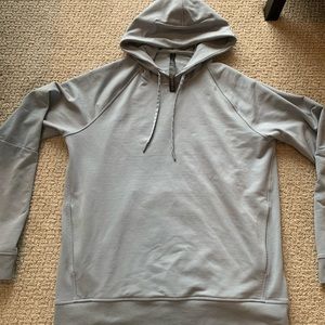 EUC lululemon baby blue/gray hooded sweatshirt